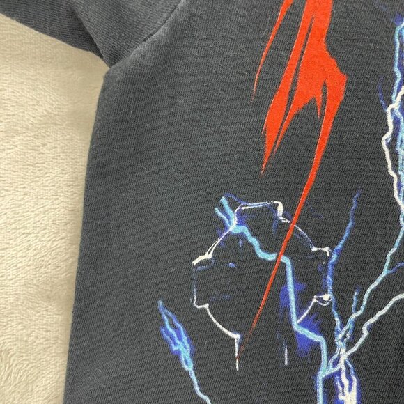 Phoebe Bridgers Cut Off Skeleton Punisher Skull Lightning Graphic Tee - Picture 5 of 9